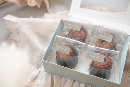 ほろ酔いカヌレセット(煎茶2個/ほうじ茶2個)